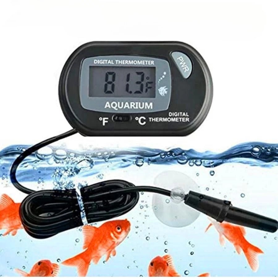 Digital Aquarium Thermometer with Probe Suction Cup Fish Tank Water Electronic Thermometer Measurement Degrees Celsius ℃ - Cozy & Co. Market