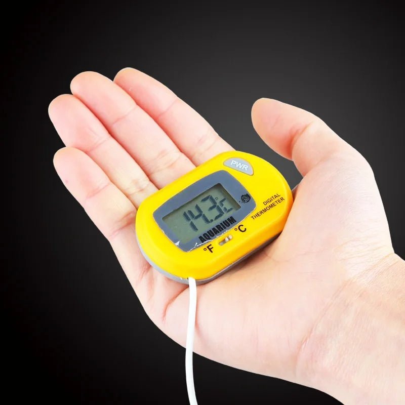Digital Aquarium Thermometer with Probe Suction Cup Fish Tank Water Electronic Thermometer Measurement Degrees Celsius ℃ - Cozy & Co. Market