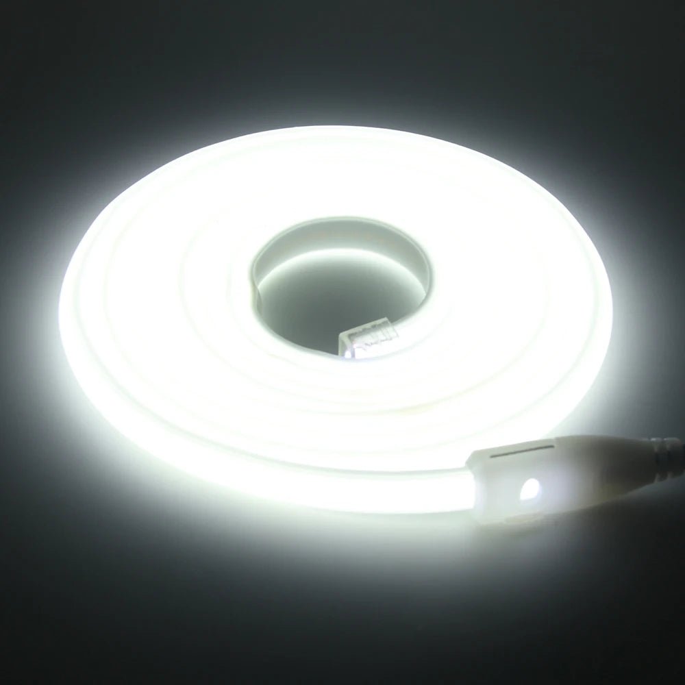Dimmable 220V COB LED Neon Strip Light Switch Dimmer Power Kit 5m 10m 30m 3000K 4000K 6000K 288 LEDs Flex Tape 0.5m Waterproof - Cozy & Co. Market