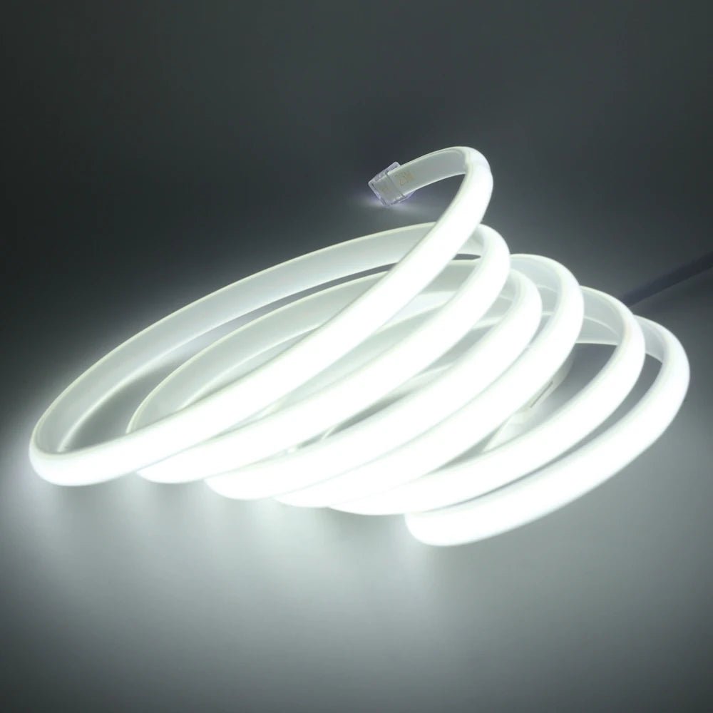 Dimmable 220V COB LED Neon Strip Light Switch Dimmer Power Kit 5m 10m 30m 3000K 4000K 6000K 288 LEDs Flex Tape 0.5m Waterproof - Cozy & Co. Market