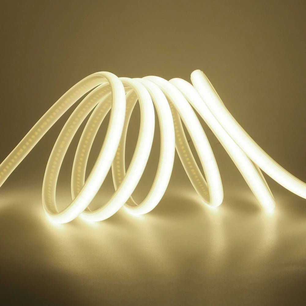 Dimmable 220V COB LED Neon Strip Light Switch Dimmer Power Kit 5m 10m 30m 3000K 4000K 6000K 288 LEDs Flex Tape 0.5m Waterproof - Cozy & Co. Market