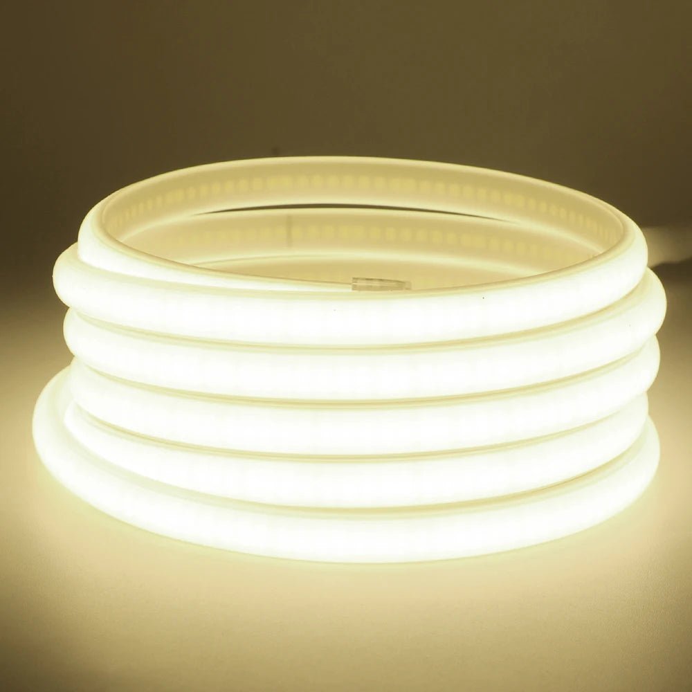 Dimmable 220V COB LED Neon Strip Light Switch Dimmer Power Kit 5m 10m 30m 3000K 4000K 6000K 288 LEDs Flex Tape 0.5m Waterproof - Cozy & Co. Market