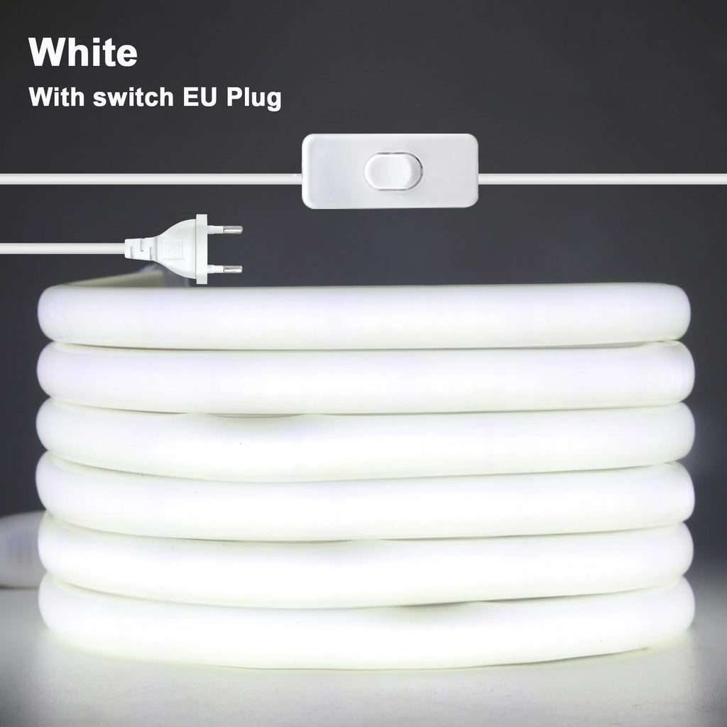 Dimmable Switch 220V COB LED Strip Neon Light Dimmer Power Kit Waterproof 3000K 4000K 6000K 288LED Kitchen Room Decor Flex Lamp - Cozy & Co. Market