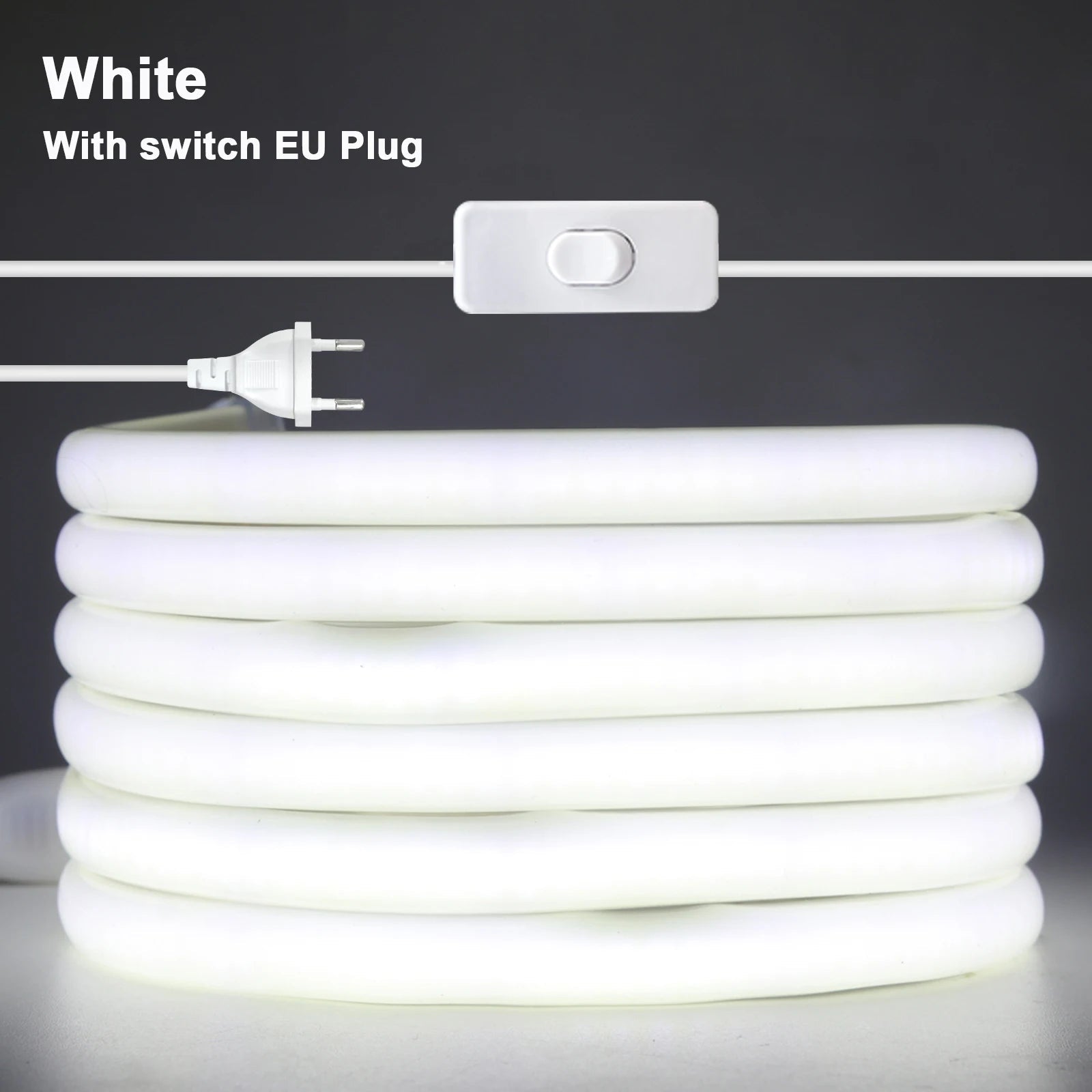 Dimmable Switch 220V COB LED Strip Neon Light Dimmer Power Kit Waterproof 3000K 4000K 6000K 288LED Kitchen Room Decor Flex Lamp - Cozy & Co. Market