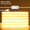 Dimmable Switch 220V COB LED Strip Neon Light Dimmer Power Kit Waterproof 3000K 4000K 6000K 288LED Kitchen Room Decor Flex Lamp - Cozy & Co. Market