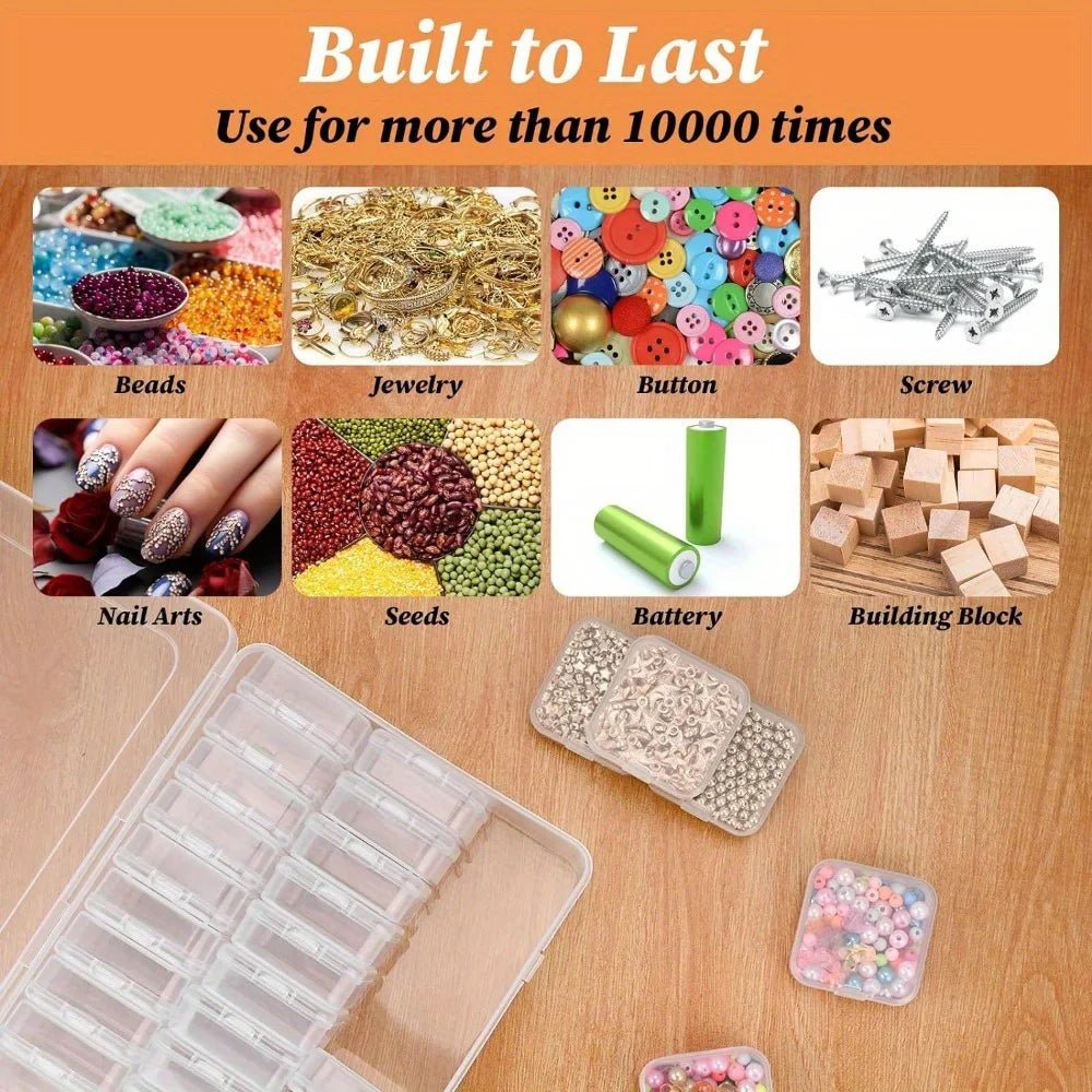DIY Diamond Painting Embroidery Storage Box, Nail Art Jewelry Rhinestone Mosaic Storage Container, Multifunctional Storage Box - Cozy & Co. Market