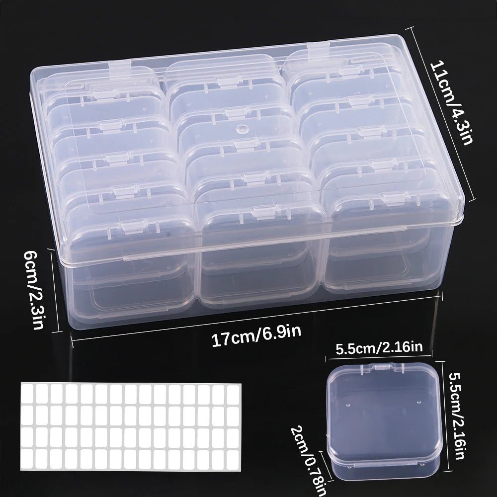 DIY Diamond Painting Embroidery Storage Box, Nail Art Jewelry Rhinestone Mosaic Storage Container, Multifunctional Storage Box - Cozy & Co. Market