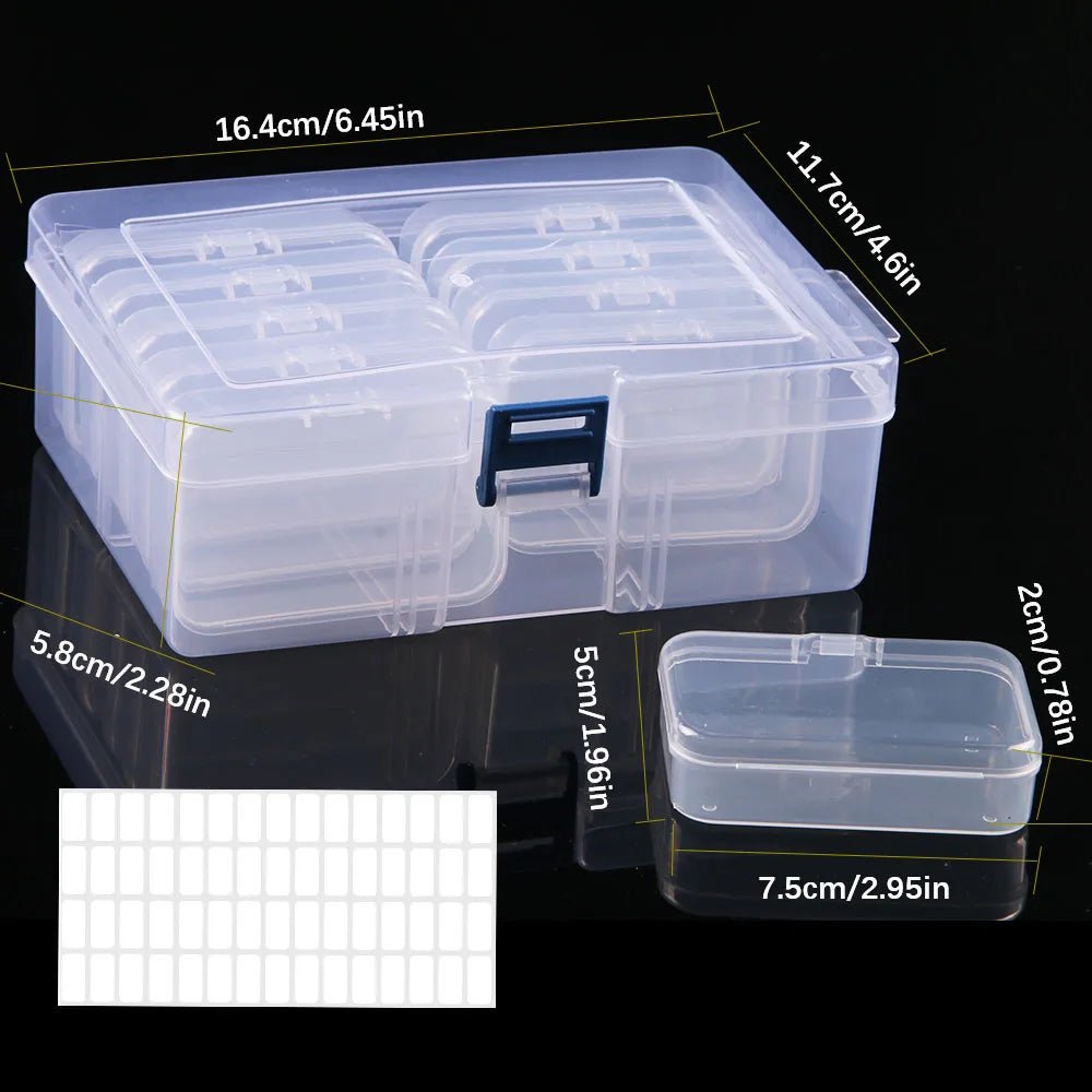 DIY Diamond Painting Embroidery Storage Box, Nail Art Jewelry Rhinestone Mosaic Storage Container, Multifunctional Storage Box - Cozy & Co. Market