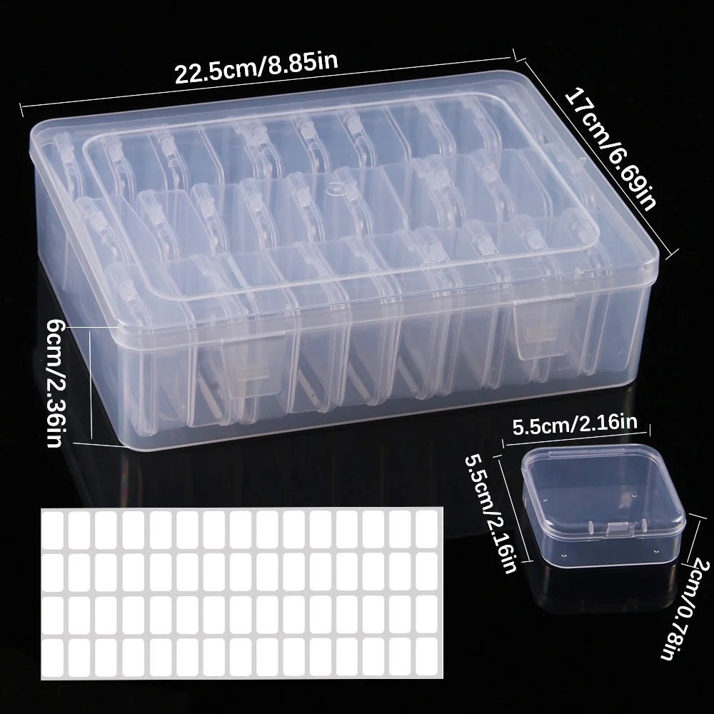 DIY Diamond Painting Embroidery Storage Box, Nail Art Jewelry Rhinestone Mosaic Storage Container, Multifunctional Storage Box - Cozy & Co. Market