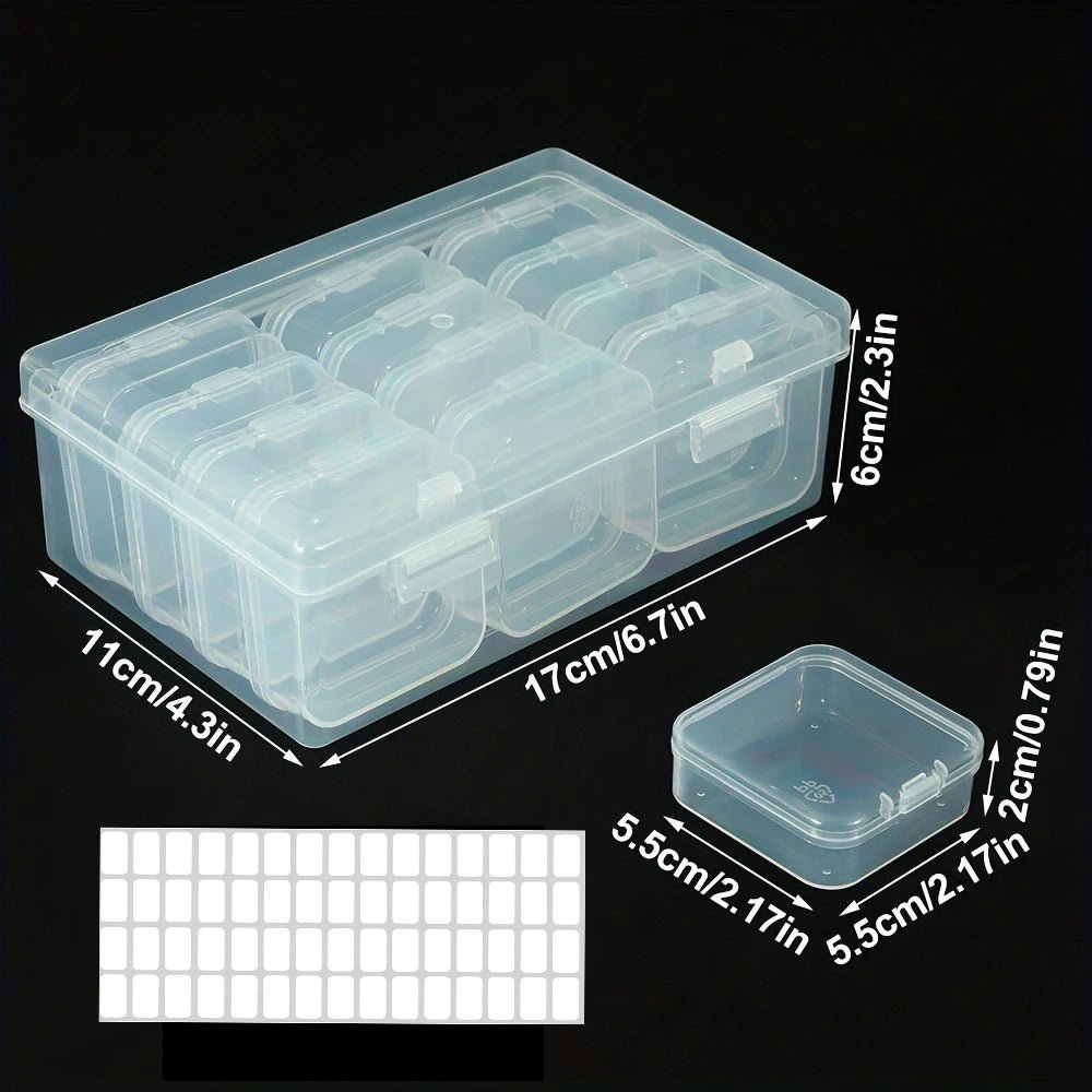 DIY Diamond Painting Embroidery Storage Box, Nail Art Jewelry Rhinestone Mosaic Storage Container, Multifunctional Storage Box - Cozy & Co. Market