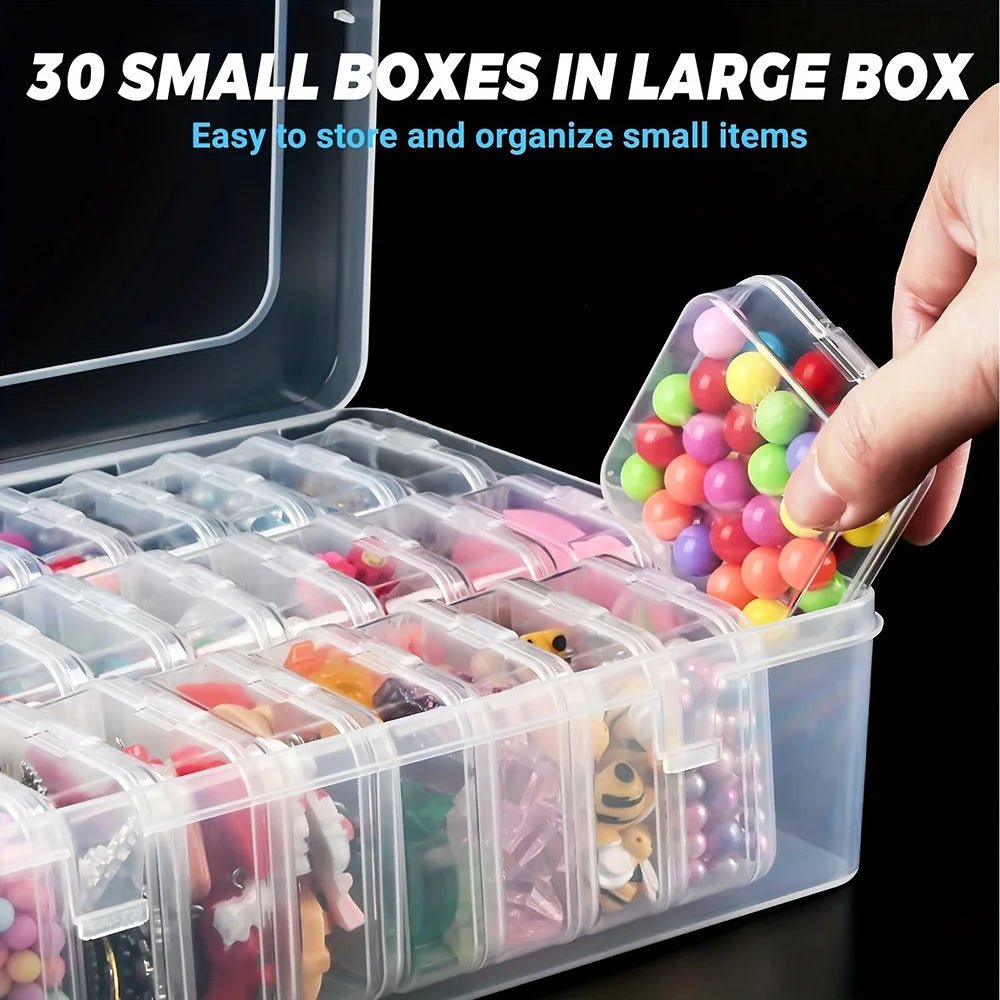 DIY Diamond Painting Embroidery Storage Box, Nail Art Jewelry Rhinestone Mosaic Storage Container, Multifunctional Storage Box - Cozy & Co. Market