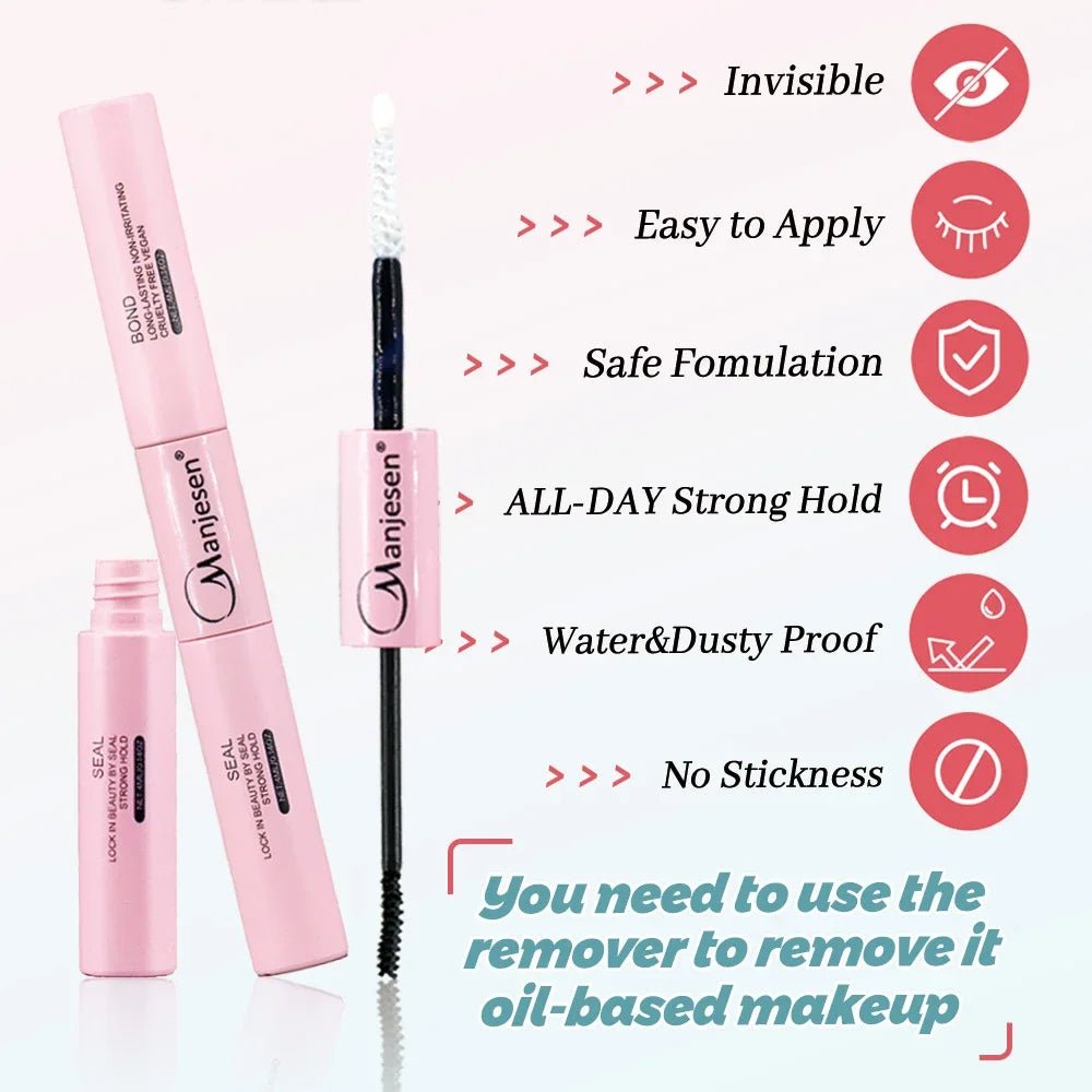 DIY Lashes Extension Kit Eyelashes 200 PCS Clusters Lash Bond and Seal Makeup Tools for Gluing Lashes Gluing Glue Accessories - Cozy & Co. Market