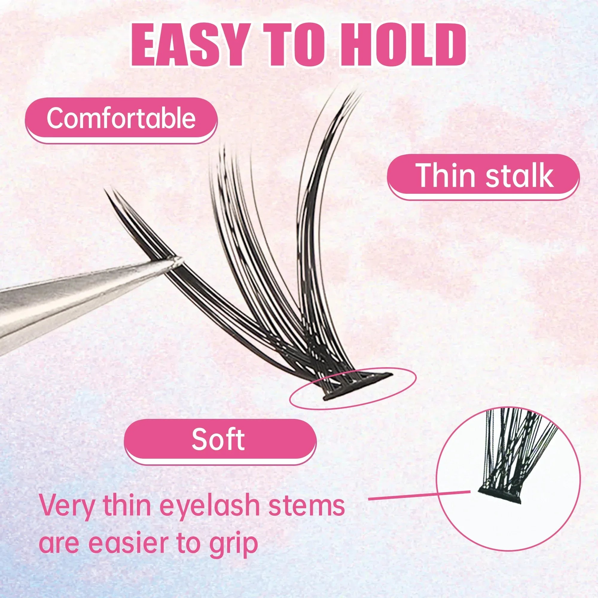 DIY Lashes Extension Kit Eyelashes 200 PCS Clusters Lash Bond and Seal Makeup Tools for Gluing Lashes Gluing Glue Accessories - Cozy & Co. Market