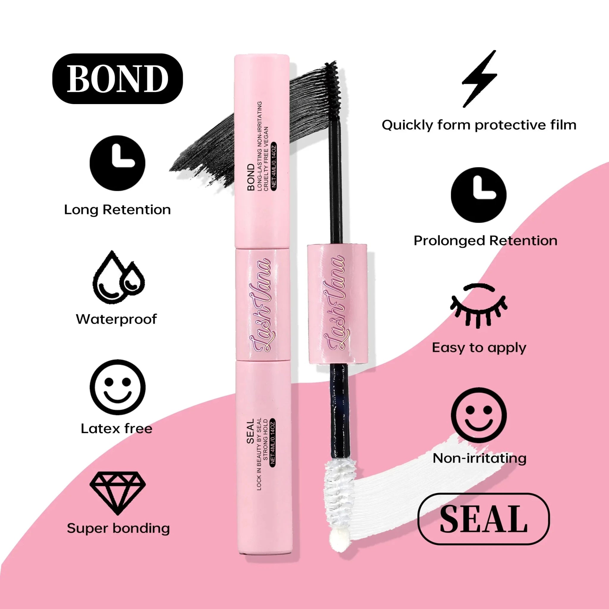 DIY Lashes Extension Kit Eyelashes 200 PCS Clusters Lash Bond and Seal Makeup Tools for Gluing Lashes Gluing Glue Accessories - Cozy & Co. Market