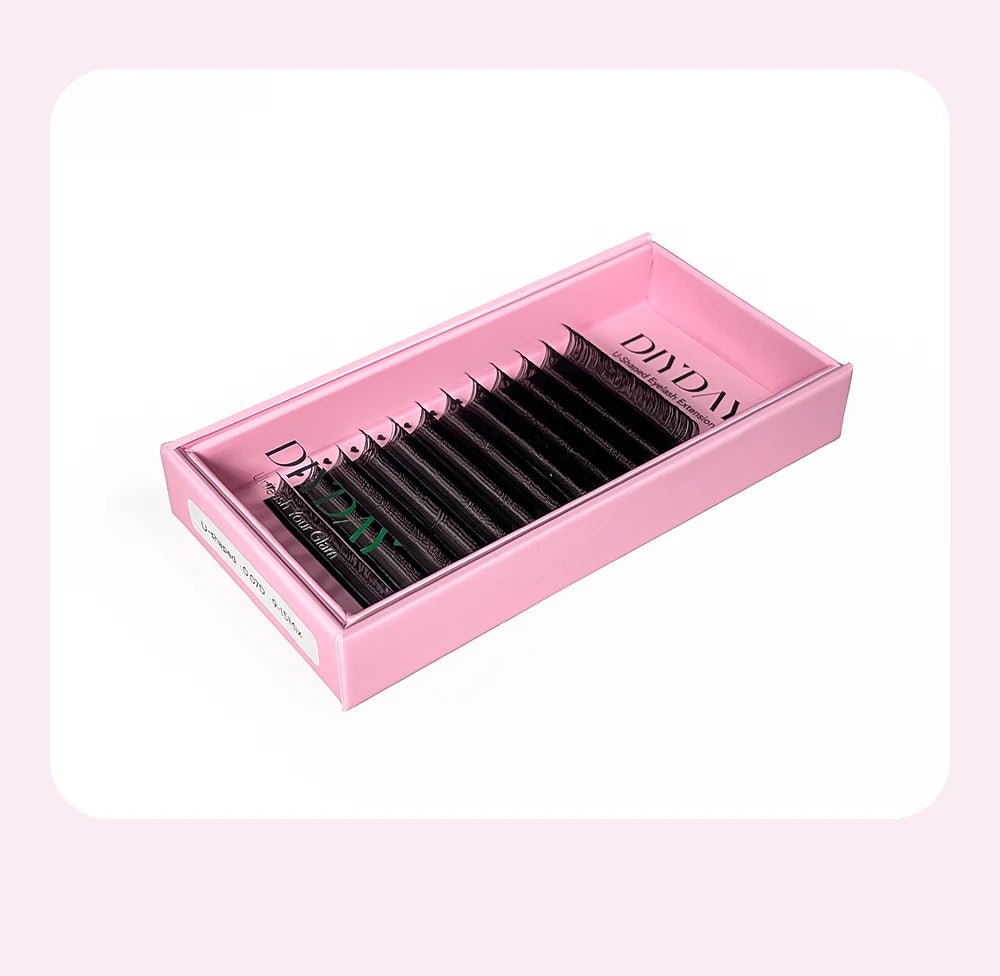 DIYDAY U-shaped Eyelash Extension Easy to Apply 3D Volume False Lashes Natural Wispy U YY Shape Faux Mink Eyelashes for Makeup - Cozy & Co. Market