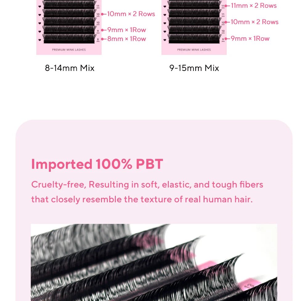 DIYDAY U-shaped Eyelash Extension Easy to Apply 3D Volume False Lashes Natural Wispy U YY Shape Faux Mink Eyelashes for Makeup - Cozy & Co. Market