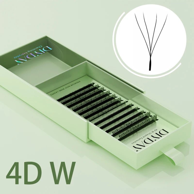 DIYDAY W Shape Eyelashes Extensions W Shaped Bloom 3d 4d 5d 6d 7d 8d Eye Lashes Natural Soft Premade Fan Lash Extensions - Cozy & Co. Market