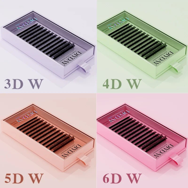 DIYDAY W Shape Eyelashes Extensions W Shaped Bloom 3d 4d 5d 6d 7d 8d Eye Lashes Natural Soft Premade Fan Lash Extensions - Cozy & Co. Market
