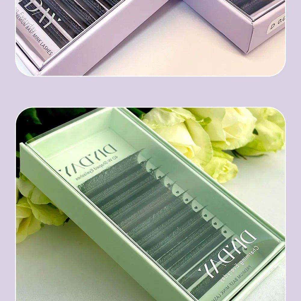DIYDAY W Shape Eyelashes Extensions W Shaped Bloom 3d 4d 5d 6d 7d 8d Eye Lashes Natural Soft Premade Fan Lash Extensions - Cozy & Co. Market