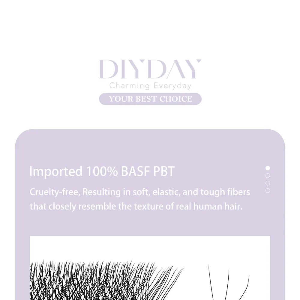 DIYDAY W Shape Eyelashes Extensions W Shaped Bloom 3d 4d 5d 6d 7d 8d Eye Lashes Natural Soft Premade Fan Lash Extensions - Cozy & Co. Market