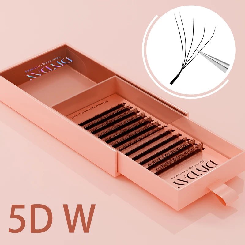 DIYDAY W Shape Eyelashes Extensions W Shaped Bloom 3d 4d 5d 6d 7d 8d Eye Lashes Natural Soft Premade Fan Lash Extensions - Cozy & Co. Market