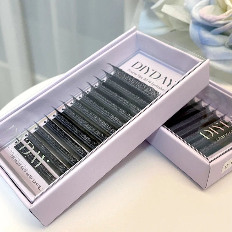 DIYDAY W Shape Eyelashes Extensions W Shaped Bloom 3d 4d 5d 6d 7d 8d Eye Lashes Natural Soft Premade Fan Lash Extensions - Cozy & Co. Market