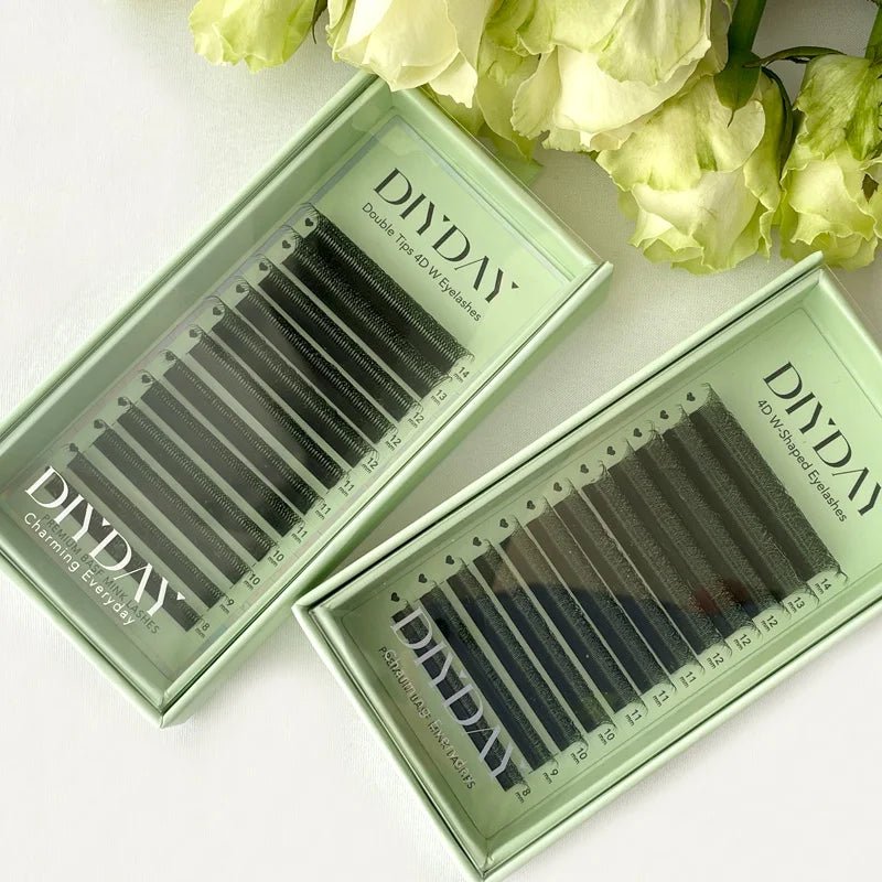 DIYDAY W Shape Eyelashes Extensions W Shaped Bloom 3d 4d 5d 6d 7d 8d Eye Lashes Natural Soft Premade Fan Lash Extensions - Cozy & Co. Market