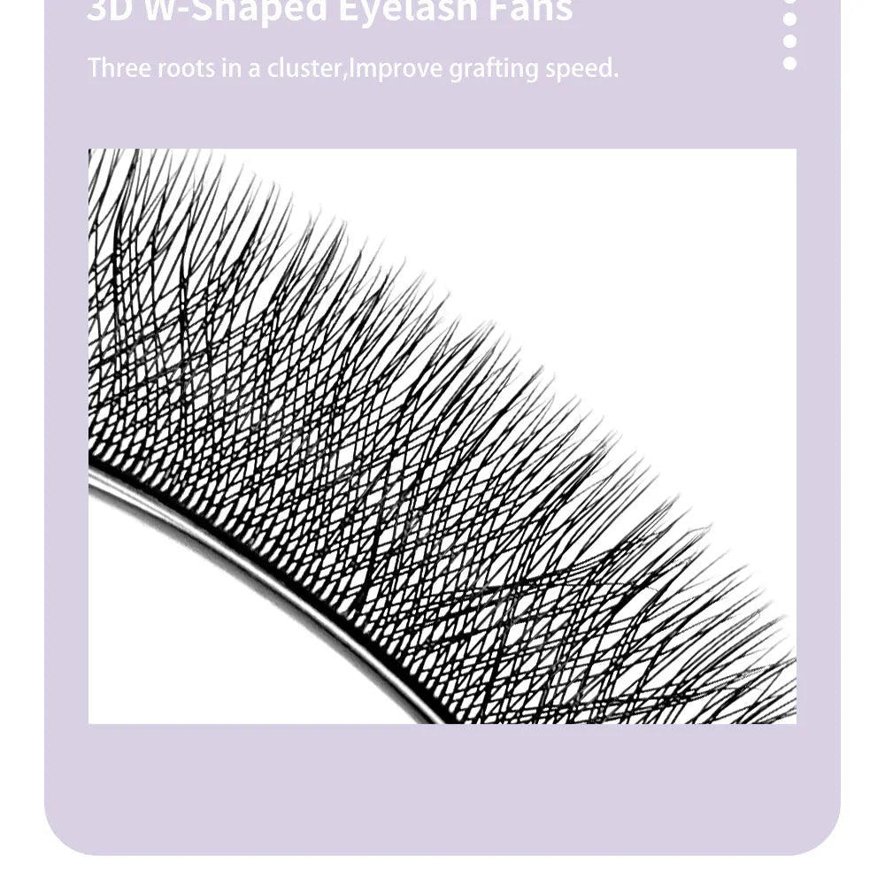 DIYDAY W Shape Eyelashes Extensions W Shaped Bloom 3d 4d 5d 6d 7d 8d Eye Lashes Natural Soft Premade Fan Lash Extensions - Cozy & Co. Market