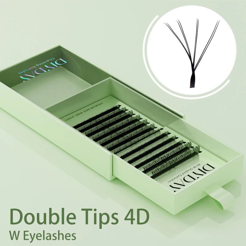 DIYDAY W Shape Eyelashes Extensions W Shaped Bloom 3d 4d 5d 6d 7d 8d Eye Lashes Natural Soft Premade Fan Lash Extensions - Cozy & Co. Market
