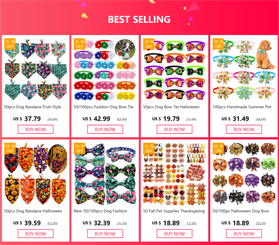 Dog & Cat Bow Tie Collar Accessories — Mixed Colours - Cozy & Co. Market