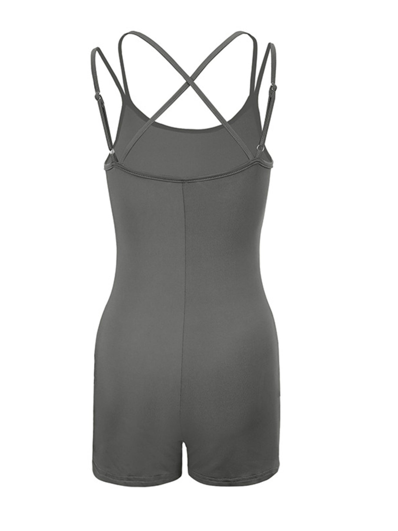Double Spaghetti Strap Active Romper - Cozy & Co. Market