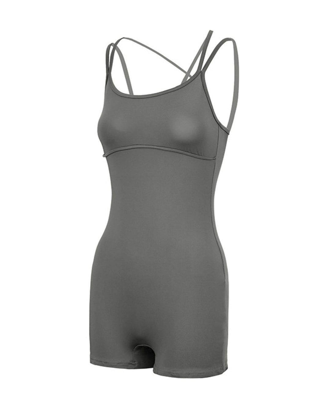Double Spaghetti Strap Active Romper - Cozy & Co. Market