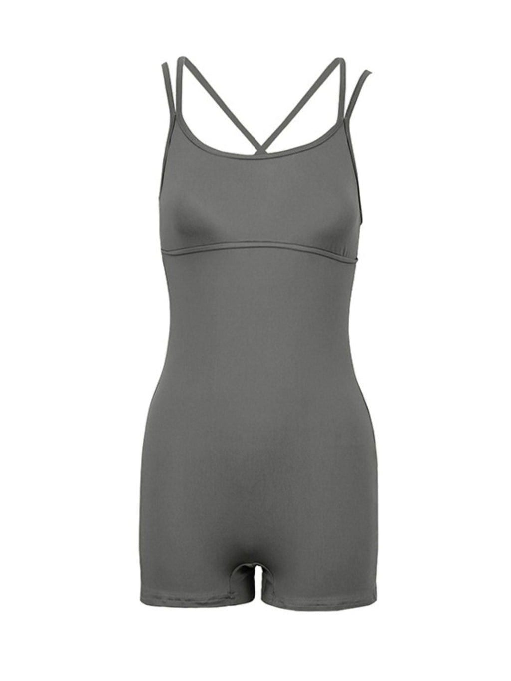 Double Spaghetti Strap Active Romper - Cozy & Co. Market