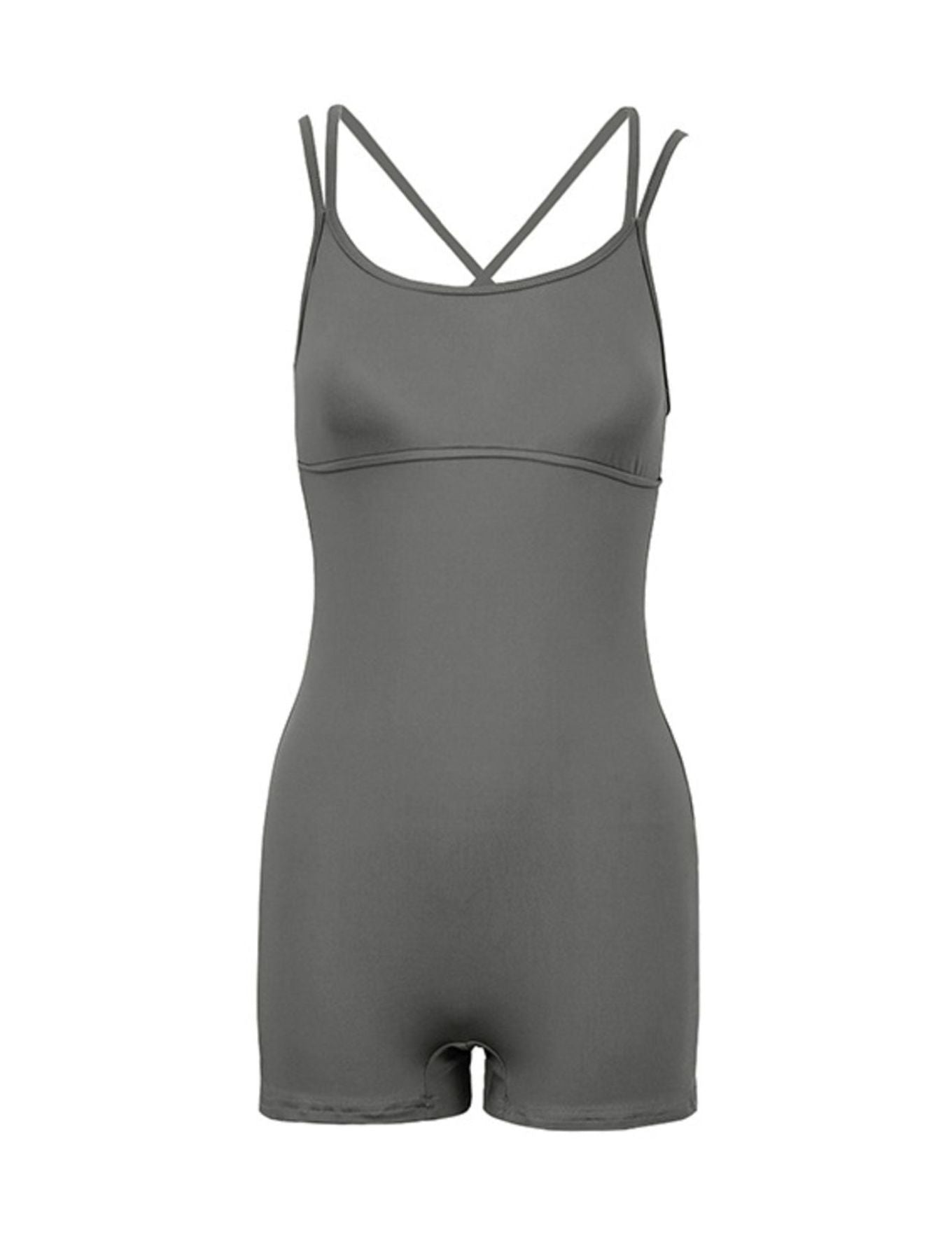 Double Spaghetti Strap Active Romper - Cozy & Co. Market