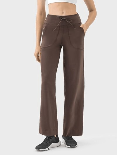 Drawstring Active Pants with Pockets - Cozy & Co. Market