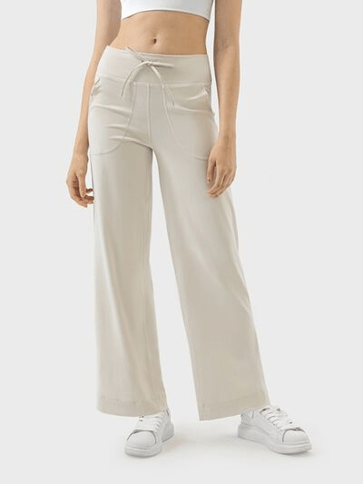 Drawstring Active Pants with Pockets - Cozy & Co. Market