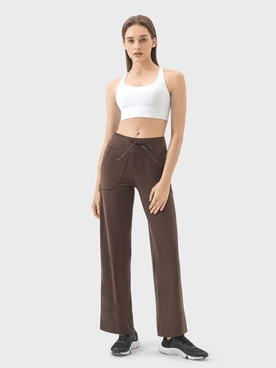 Drawstring Active Pants with Pockets - Cozy & Co. Market