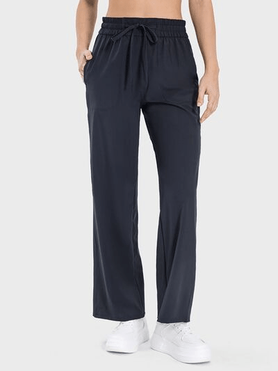 Drawstring Pocketed Active Pants - Cozy & Co. Market