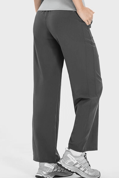 Drawstring Pocketed Active Pants - Cozy & Co. Market