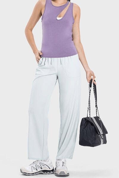 Drawstring Pocketed Active Pants - Cozy & Co. Market
