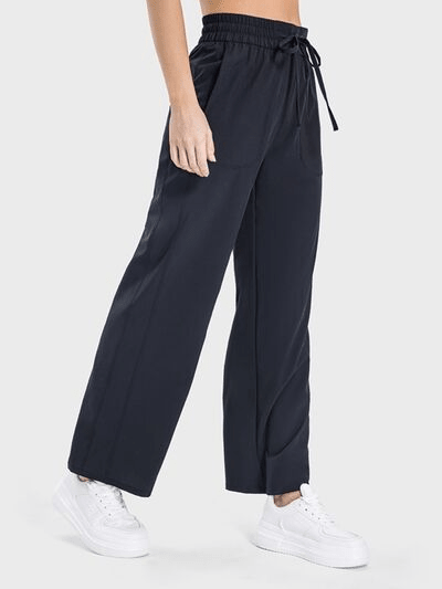 Drawstring Pocketed Active Pants - Cozy & Co. Market