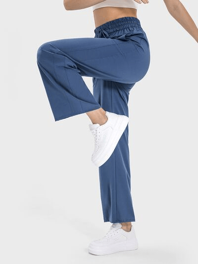 Drawstring Pocketed Active Pants - Cozy & Co. Market
