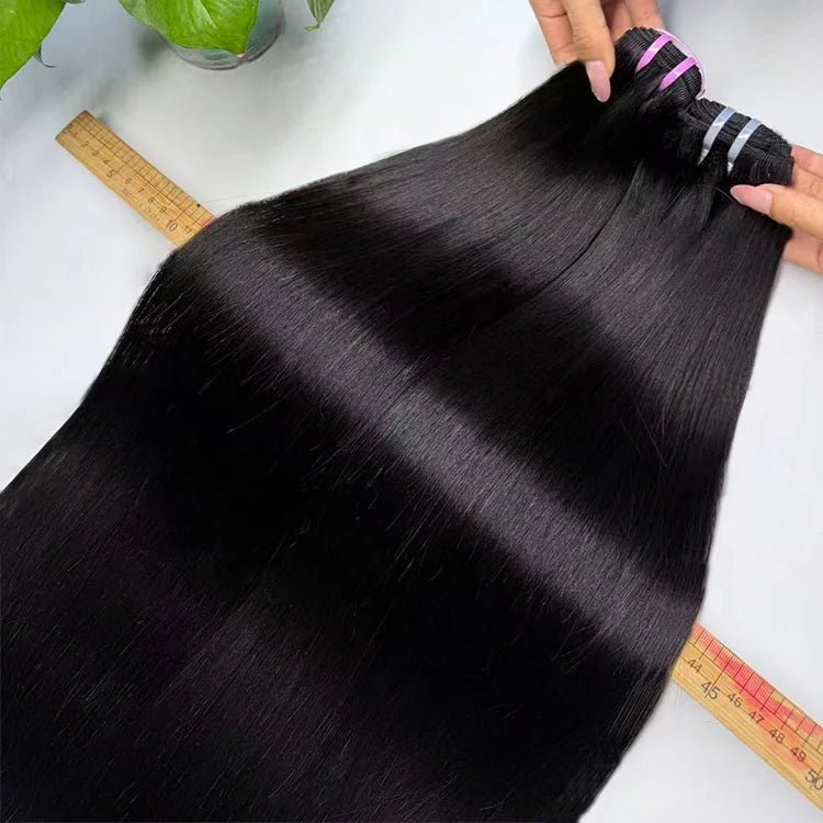 Drop Shipping Cuticle Aligned Bone Straight Double Drawn Raw Virgin Hair Unprocessed Bone Straight Braiding Human Hair Extension - Cozy & Co. Market