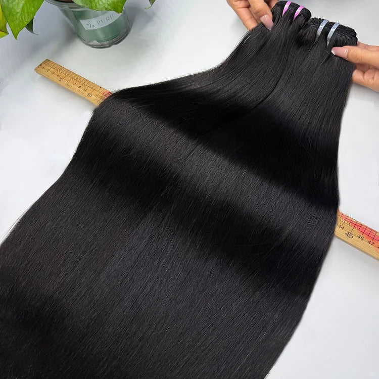 Drop Shipping Cuticle Aligned Bone Straight Double Drawn Raw Virgin Hair Unprocessed Bone Straight Braiding Human Hair Extension - Cozy & Co. Market