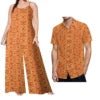 Drop Shipping Samoa Puletasi Casual Women Sling Jumpsuit Match Short Sleeve Aloha Shirt Polynesian Couple Clothes 2pc Set - Cozy & Co. Market