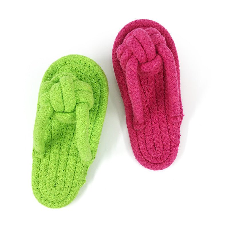 Durable Cotton Rope Slippers Dog Chew Toy - Cozy & Co. Market
