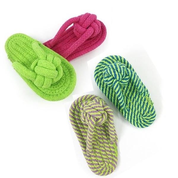 Durable Cotton Rope Slippers Dog Chew Toy - Cozy & Co. Market
