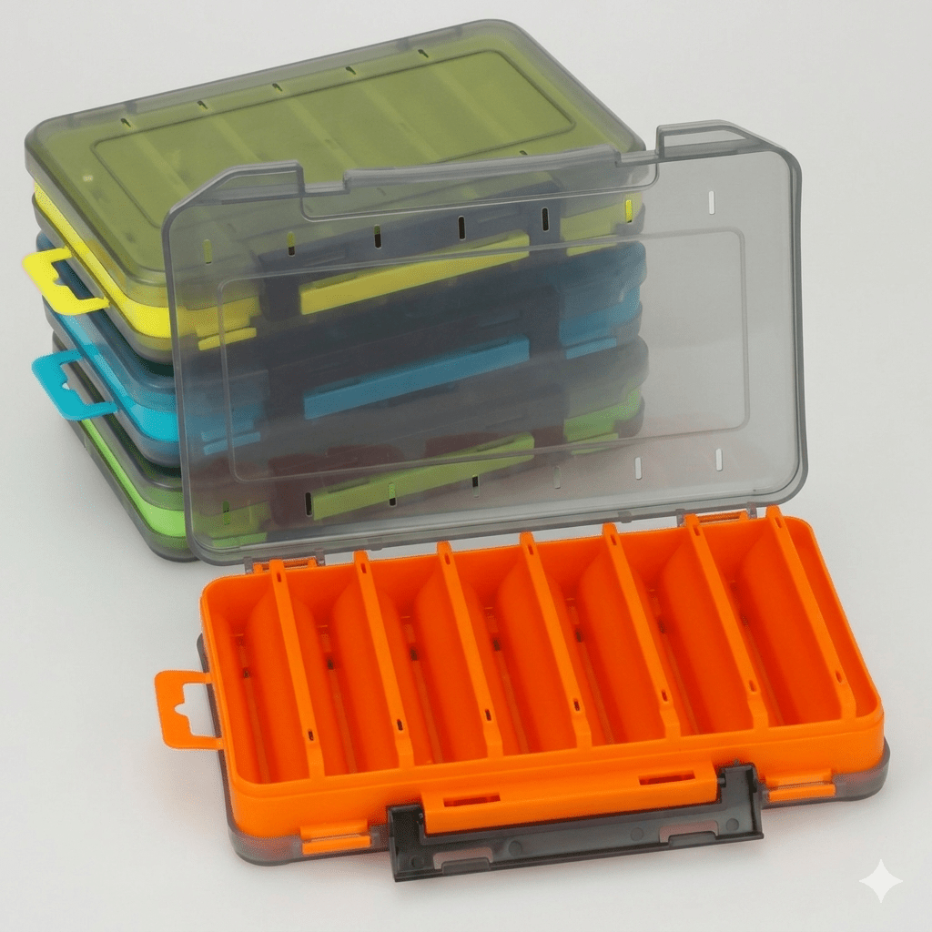 Durable Dual-Sided Fishing Tackle Box - Cozy & Co. Market