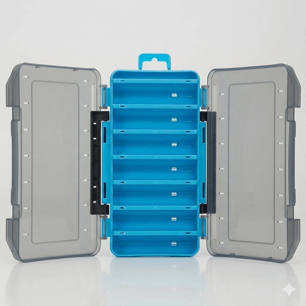 Durable Dual-Sided Fishing Tackle Box - Cozy & Co. Market