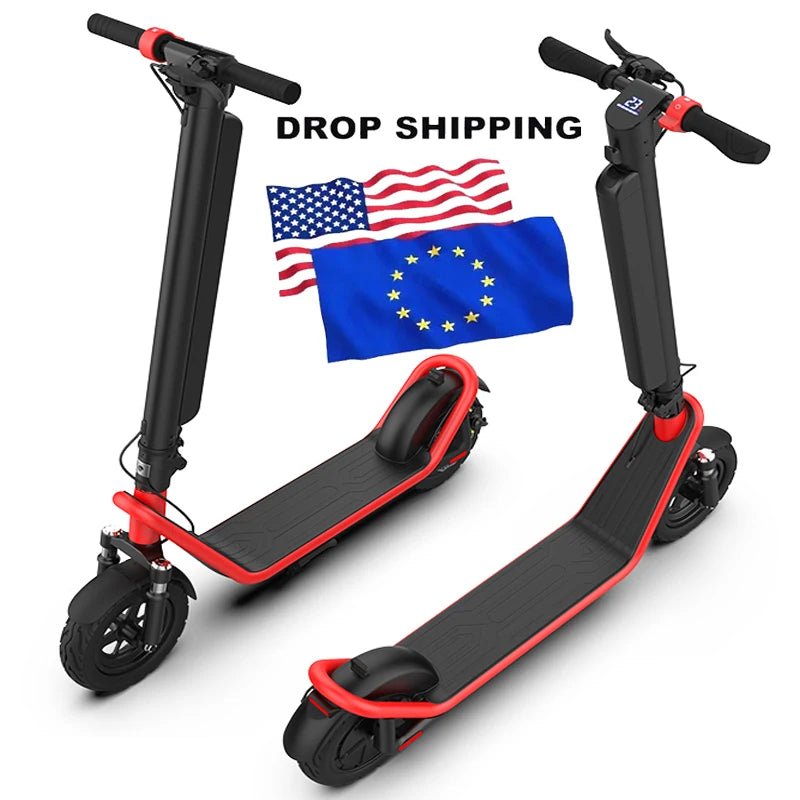 E Scooter With 10 Inch Fat Tire Adults Kick Escooter Fast Folding Off Road Electric Scooters With Double Suspension - Cozy & Co. Market